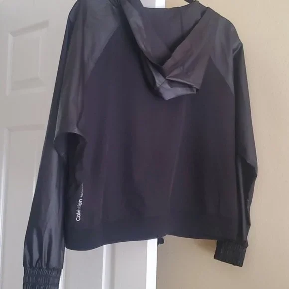 Calvin Klein Black Zip Hoodie Jacket Size S - Picture 3 of 5